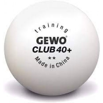 Gewo Training Club 40+** κουτί με 72 άσπρα μπαλάκια δύο αστέρων